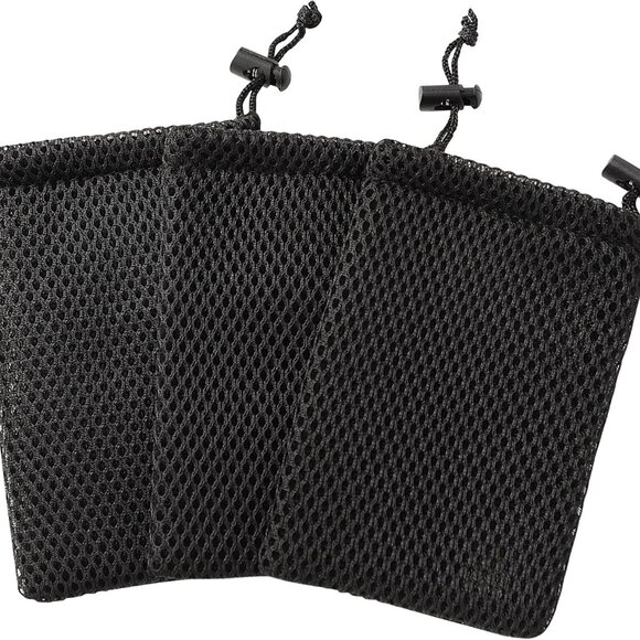Nylon Mesh Drawstring Bag, 5 x 3.5 Inch Small Storage Pouch String Bags for Mini - Picture 1 of 7